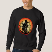 Sweatshirt Japanese Samurai Warrior Lone Bushido Warrior (Devant)