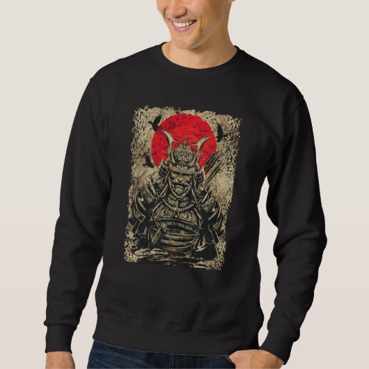 Sweatshirt Japanese Warrior Samurai (Devant)