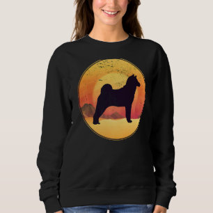 Sweatshirt Japonais Akita Inu Retro
