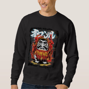 Sweatshirt Japonais Daruma Poupée Bouddhisme Japon traditionn