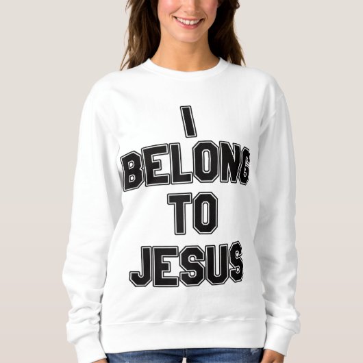 Sweatshirt J'Appartient À Jésus (Devant)