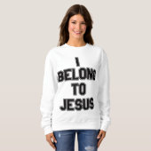 Sweatshirt J'Appartient À Jésus (Devant entier)