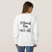 Sweatshirt J'apporterai le Voice Off (Dos entier)