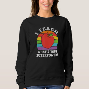 Sweatshirt J'Apprends à Whats Ton Super Pouvoir