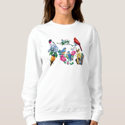Sweatshirt jardin Birds (Devant)