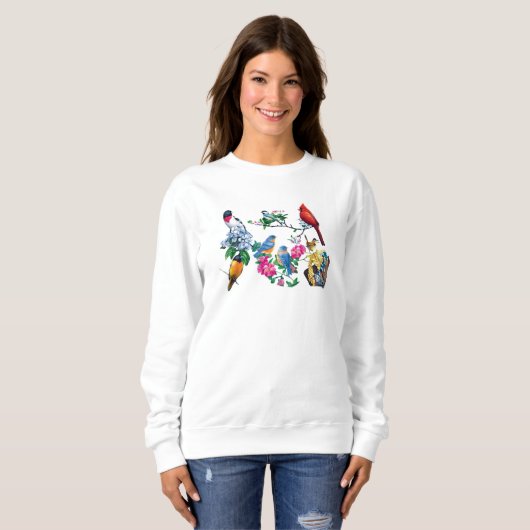 Sweatshirt jardin Birds (Devant entier)