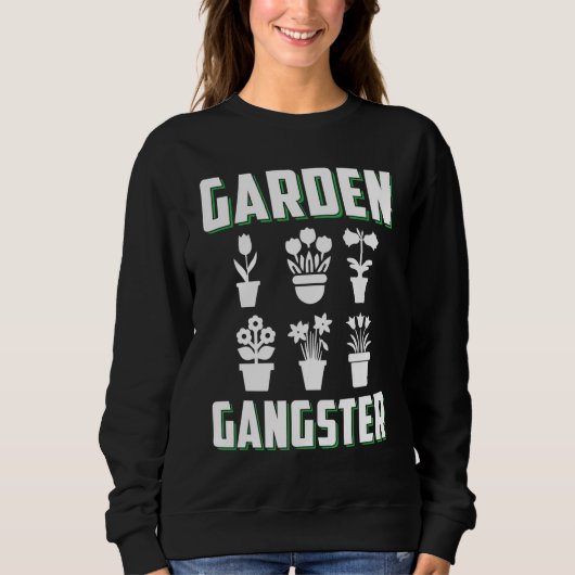 Sweatshirt Jardin de jardinage amusant (Devant)