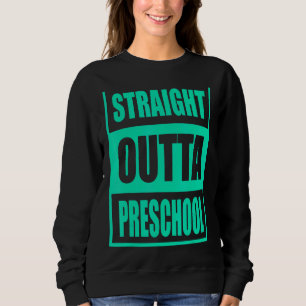 Sweatshirt Jardin D'Enfants Droit Devant L'École Préscolaire