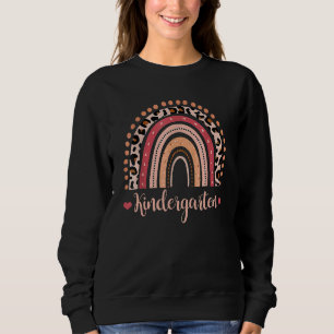 Sweatshirt Jardin D'Enfants Professeur Leopard Rainbow Premie