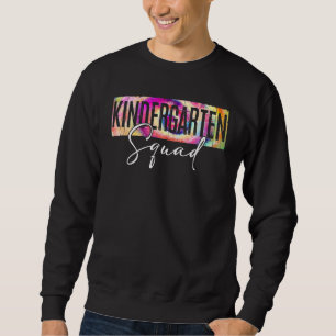 Sweatshirt Jardin D'Enfants Squad Retour À L'École Tie Dye Ki
