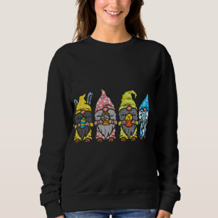 Sweatshirt Jardin nordique Gnomes Bunny Oreilles de Pâques Bu