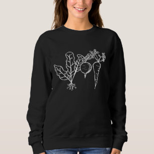 Sweatshirt Jardinage de légumes de chou frisé carotte bettera