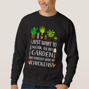 Sweatshirt Jardinage De Poulet Pour Hommes Gardener Femmes