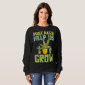 Sweatshirt Jardinage Plante motivationnel (Devant entier)