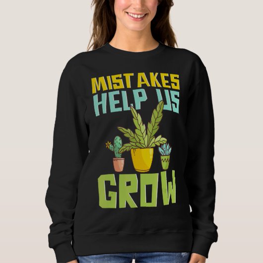 Sweatshirt Jardinage Plante motivationnel (Devant)