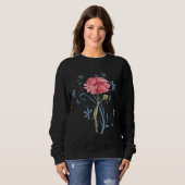 Sweatshirt Jardinage rose (Devant entier)