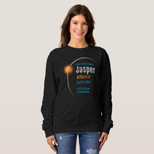 Sweatshirt Jasper Arkansas Ar Total Solar Eclipse 2024 1 (Devant entier)