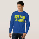 Sweatshirt Jaune bleu fort de Boston (Devant entier)