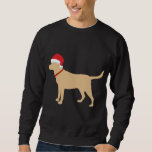 Sweatshirt Jaune Lab Santa Hat Cute Labrador Christmas Cadeau<br><div class="desc">Jaune Lab Santa Hat Cute Labrador Christmas Cadeau</div>