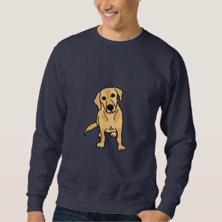 Sweatshirt jaune mignon de Labrador de CB