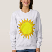 Sweatshirt Jaune Soleil ensoleillé Soleil ensoleillé Faire tr (Devant)
