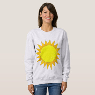 Sweatshirt Jaune Soleil ensoleillé Soleil ensoleillé Faire tr