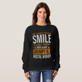 Sweatshirt J'avais l'habitude de Smile Design Postal Worker p (Devant entier)
