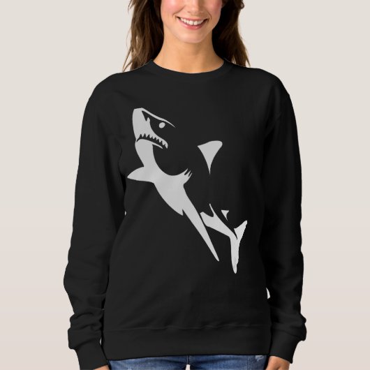Sweatshirt Jaws Shark Attack Graphic Et Summer Beach (Devant)