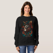 Sweatshirt JCombs Colorful Magical Bunny Rabbit  2 (Devant entier)
