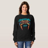 Sweatshirt Jcombs Crabe bleu de la baie Chesapeake (Devant entier)
