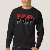 Sweatshirt JD 4 Red Thunder Drip Dripping Red Thunder 4s Matc (Devant)