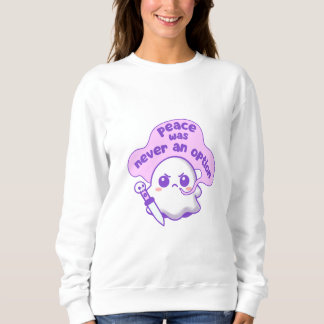 Sweatshirt Je Choisis Violence Ghost Funny Sketch