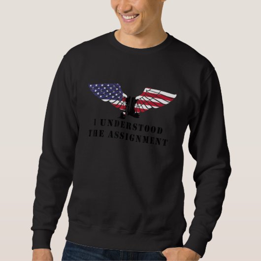 Sweatshirt Je Comprends Mieux L'Affectation Texte Noir Tee T (Devant)