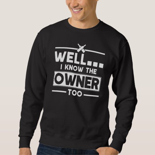 Sweatshirt Je Connais Le Propriétaire De Bartender Citer Bart (Devant)