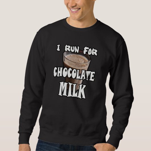 Sweatshirt Je cours pour le lait chocolaté Running (Devant)