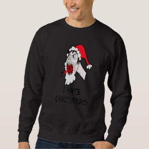 Sweatshirt Je déteste Noël langue de serpent anti