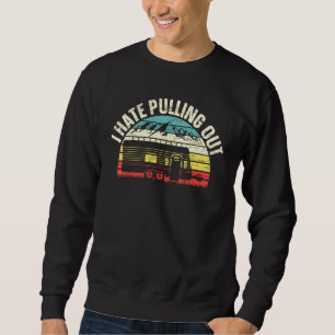 Sweatshirt Je Déteste Sortir Camper Van Camping Extérieur Ade
