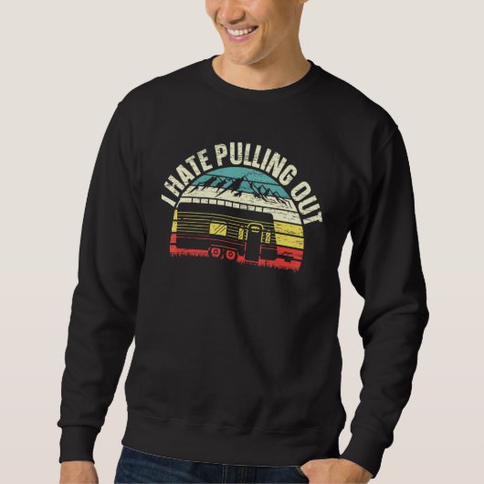 Sweatshirt Je Déteste Sortir Camper Van Camping Extérieur Ade (Devant)