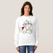 Sweatshirt Je fâche la typographie de Jolly (Devant entier)