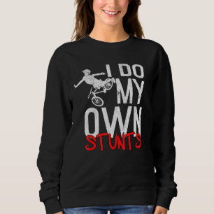 Sweatshirt Je Fais Mes Propres Têtes Brouillées Bras Se Bien