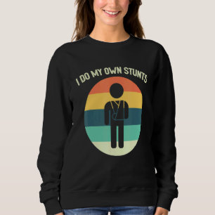 Sweatshirt Je Fais Toutes Mes Propres Têtes Brouillées Bras S