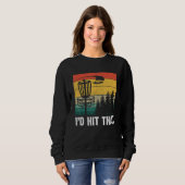 Sweatshirt Je frapperais ce disque Golf Tree Disc Golf par Pa (Devant entier)