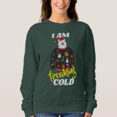 Sweatshirt je freaking rhume drôles de noël de lama (Devant)