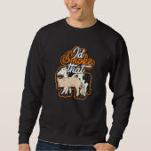Sweatshirt Je fume que - Texas Cow poulet et porc (Devant)