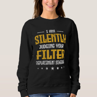 Sweatshirt Je juge en silence Retro votre filtre Plumber HVA