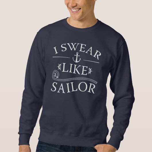 Sweatshirt Je jure comme un marin (Devant)