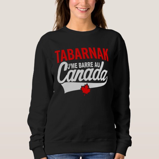 Sweatshirt Je Me Bar Au Canada Passion Canada Flag Humour (Devant)