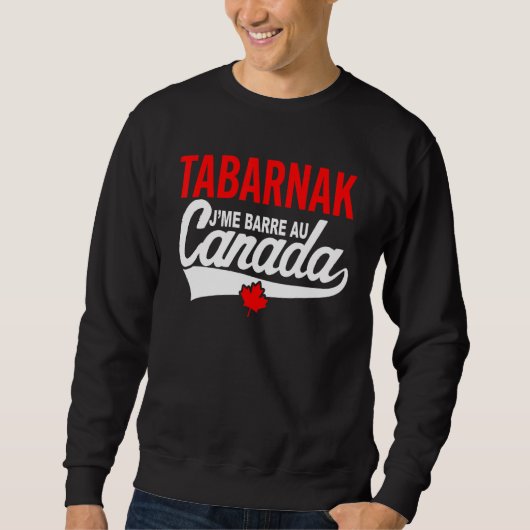 Sweatshirt Je Me Bar Au Canada Passion Canada Flag Humour (Devant)