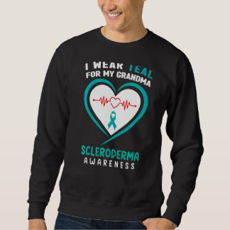 Sweatshirt Je Me Porte Turquoise Pour Ma Sensibilisation Au S
