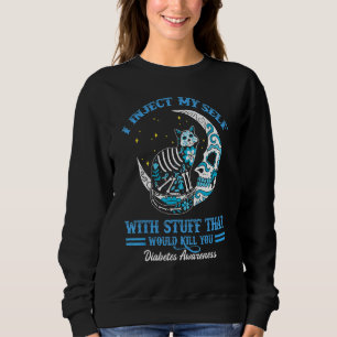 Sweatshirt Je Me Suis Injecté Avec Stube Cat Sugar Skull Diab